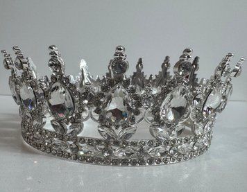 Кондитерское украшение &laquo; Корона Серебряная с серебряными камешками&raquo; КР-002 фото