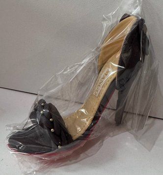 Кондитерська прикраса "Туфелька Преміум" чорна 14-0188 фото