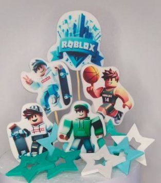 Набор кондитерских украшений "Роблокс мальчик". 14-0154 фото